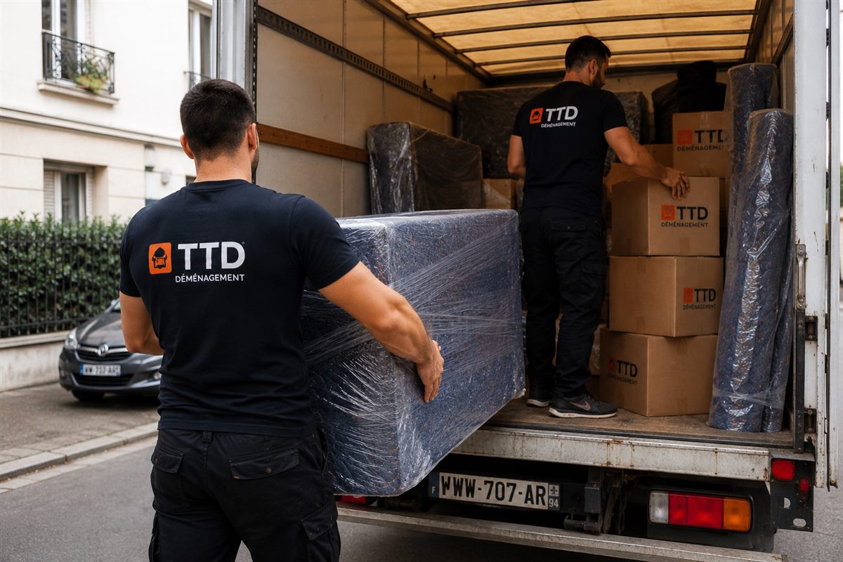 Camion TTD prêt au chargement